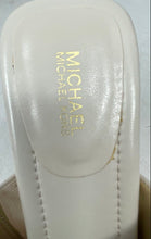 Load image into Gallery viewer, Michael Kors Womens Jagger Cream Leather Studded Block Platform Sandals Sz 8.5M