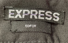 Load image into Gallery viewer, Express Womens Black Flat Front Belt Loops Back Pockets Ankle Pants Size 4