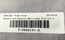 Load image into Gallery viewer, Kenneth Cole Reaction Mens Gray Slim Fit Long Sleeve Dress Shirt Size M 15.5