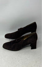 Load image into Gallery viewer, Stuart Weitzman Womens Brown Suede Square Toe Block Pump Heels Size 9.5B