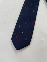 Load image into Gallery viewer, Christian Dior Mens Dark Blue Geometric Print Adjustable Long Designer Tie