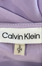 Load image into Gallery viewer, Calvin Klein Womens Purple Ruffle Sleeve V-Neck Blouse Top Size Small