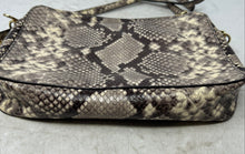 Load image into Gallery viewer, Michael Kors Womens Jet Set Multicolor Chevron Snakeskin Crossbody Bag