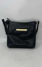 Load image into Gallery viewer, Tignanello Womens Black Leather Adjustable Strap Inner Pockets Crossbody Bag