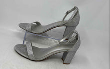 Load image into Gallery viewer, Dream Pairs Womens Silver Glitter Open Toe Block Heel Ankle Strap Sandals Size 9