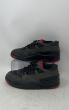 Load image into Gallery viewer, Nike Boys Air Jordan 4 RM FQ7938-060 Black Gray Lace-Up Sneakers Shoes Size 6Y