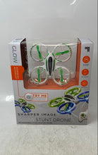 Load image into Gallery viewer, Sharper Image White Green Glow Stunt Remote Control Quadcopter Drone Not Tested