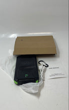 Load image into Gallery viewer, Black Green USB Compass Flashlight Solar Power Bank With Manual & Cable