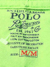 Load image into Gallery viewer, Polo Ralph Lauren Mens Green Short Sleeve Crew Neck Pullover T-Shirt Size M