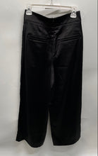 Load image into Gallery viewer, Banana Republic Womens Black Flat Front Back-Zip Wide-Leg Trouser Pants Size 2