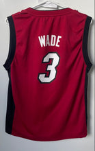Load image into Gallery viewer, Adidas Mens Red Miami Heat Dwyane Wade #3 Alternate Basketball Jersey Size Large