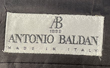 Load image into Gallery viewer, Antonio Baldan Mens Dark Gray Long Sleeve Notch Lapel Three-Button Blazer Sz 56L