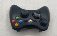 Load image into Gallery viewer, Microsoft Xbox 360 Black Wireless Video Game Controller Model 1403 Untested