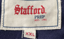 Load image into Gallery viewer, Stafford Mens Blue Cotton Long Sleeve Quarter Zip Pullover Sweatshirt Size 2XL
