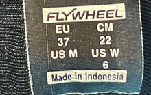 Load image into Gallery viewer, 2-Pair Of Flywheel Womens Fly Fierce Black Gray Blue Cycling Shoes Sz US 6 EU 37