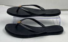 Load image into Gallery viewer, Authentic Tory Burch Womens Chelsea Black Flat Flip Flop Sandals Size 5M Worn