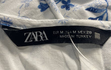 Load image into Gallery viewer, Zara Womens Multicolor Floral Front Cutout Spaghetti Strap Slip Dress Size M