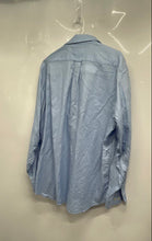 Load image into Gallery viewer, Tommy Hilfiger Mens Blue White Long Sleeve Collared Dress Shirt Size 16 1/2