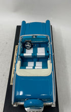 Load image into Gallery viewer, Collectible Blue White Chevrolet Bel Air 1957 Open Door 1:18 Scale Diecast Car