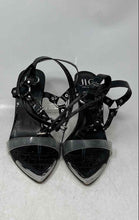 Load image into Gallery viewer, JLO Jennifer Lopez Womens Donel Black Leather Ankle Strap Heels Size 8.5M