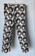 Load image into Gallery viewer, Zara Womens Black Beige Printed Flat Front Straight Leg Trouser Pants Size XL