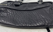 Load image into Gallery viewer, Katy Landry Womens Black Leather Inner Pockets Double Handle Shoulder Bag