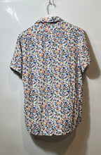 Load image into Gallery viewer, Zara Mens Multicolor Regular Fit Spread Collar Short Sleeve Button-Up Shirt Sz M