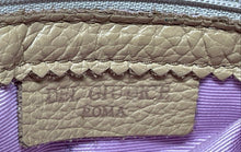 Load image into Gallery viewer, Del Giudice Roma Womens Melissa S Orange Beige Pebbled Leather Shoulder Bag
