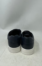 Load image into Gallery viewer, Borbonici Mens Dark Blue Leather Lace-Up Low Top Sneaker Shoes Size 43