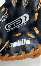 Load image into Gallery viewer, Franklin 22806 Black Brown Left Hand Dura-Bond Lacing 9.5 Inch Baseball Glove