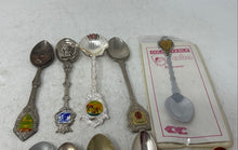 Load image into Gallery viewer, Assorted Mixed Enamel Designs Collector Souvenir Spoons Lot Of 14 Pieces