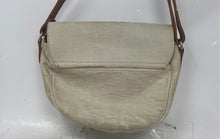 Load image into Gallery viewer, Valentina Womens Beige Brown Inner Pockets Adjustable Strap Shoulder Handbag