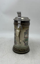 Load image into Gallery viewer, Vintage Staffel Stoneware Silver-Tone Beer Stein Munich Bavaria Ceramic Jar
