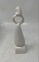 Load image into Gallery viewer, Enesco White Ceramic Circle Of Love August Birthstone And Birth Flower Figurine