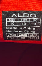 Load image into Gallery viewer, Aldo Mens Red Leather Heart Design Lace-Up Mid Top Sneakers Shoes Size 10