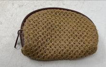 Load image into Gallery viewer, Rosetti Womens Brown Woven Zip Top Lined Coin Wallet