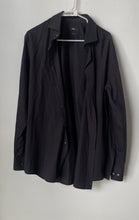 Load image into Gallery viewer, Hugo Boss Mens Black Cotton Long Sleeve Slim Fit Dress Shirt Size 17.5
