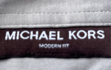 Load image into Gallery viewer, Michael Kors Mens Gray Cotton Short Sleeve Modern Fit Polo Shirt Size XL