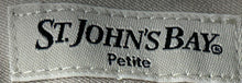 Load image into Gallery viewer, St. John's Bay Petite Womens Beige Flat Front Regular Fit Trouser Pants Size 16P
