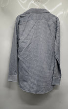 Load image into Gallery viewer, Lucky Brand Mens Blue White Check Print Long Sleeve Slim Fit Dress Shirt Size L
