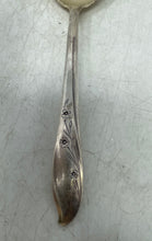 Load image into Gallery viewer, Vintage 1847 Rogers Bros Springtime Silver-Tone Floral Pattern Sugar Spoon