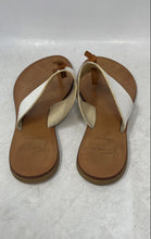Load image into Gallery viewer, Joie A La Plage Womens Nice White Khaki Leather Slip-On Flat Sandals Size EU 38