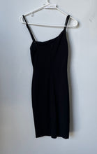 Load image into Gallery viewer, Lulus Womens Black Square Neck Sleeveless Back Zip Sheath Dress Size XS