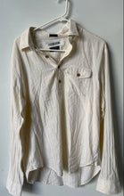 Load image into Gallery viewer, Abercrombie & Fitch Mens Beige Long Sleeve Collared Slim Fit Polo Shirt Size L