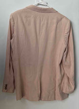 Load image into Gallery viewer, DKNY Womens Pink Notch Lapel Welt Pocket Double-Breasted Blazer Jacket No Size