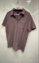 Load image into Gallery viewer, Banana Republic Mens Burgundy Heather Short Sleeve Collared Polo Shirt Size L