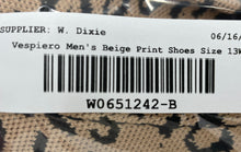Load image into Gallery viewer, Vespiero Womens Beige Animal Print Moc Toe Slip-On Loafer Shoes Size 13W