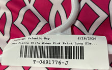 Load image into Gallery viewer, Jean-Pierre Klifa Womens Pink Geometric Print Long Sleeve Shift Dress Sz S w/Tag