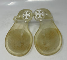 Load image into Gallery viewer, Authentic Tory Burch Womens Mini Miller Clear Thong Sandals Size 8 Stained