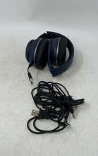 Load image into Gallery viewer, Quikcell Navy Blue Black Foldable Over The Ear Headphones With Cable Not Tested